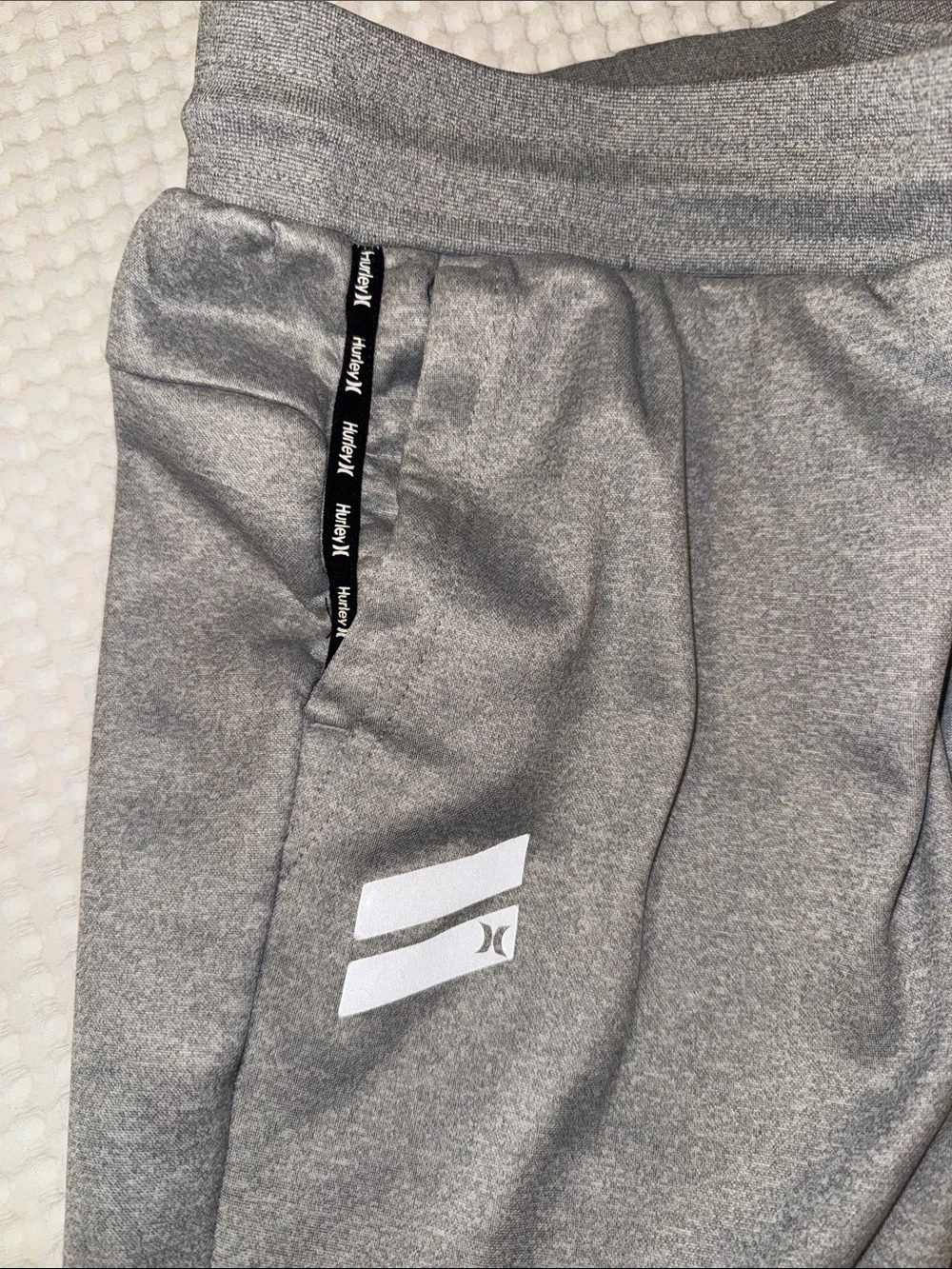 Hurley Men’s Size Medium Gray Drawstring Jogger Sweatpants